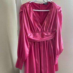 Short Cocktail Dress satin pink size 4